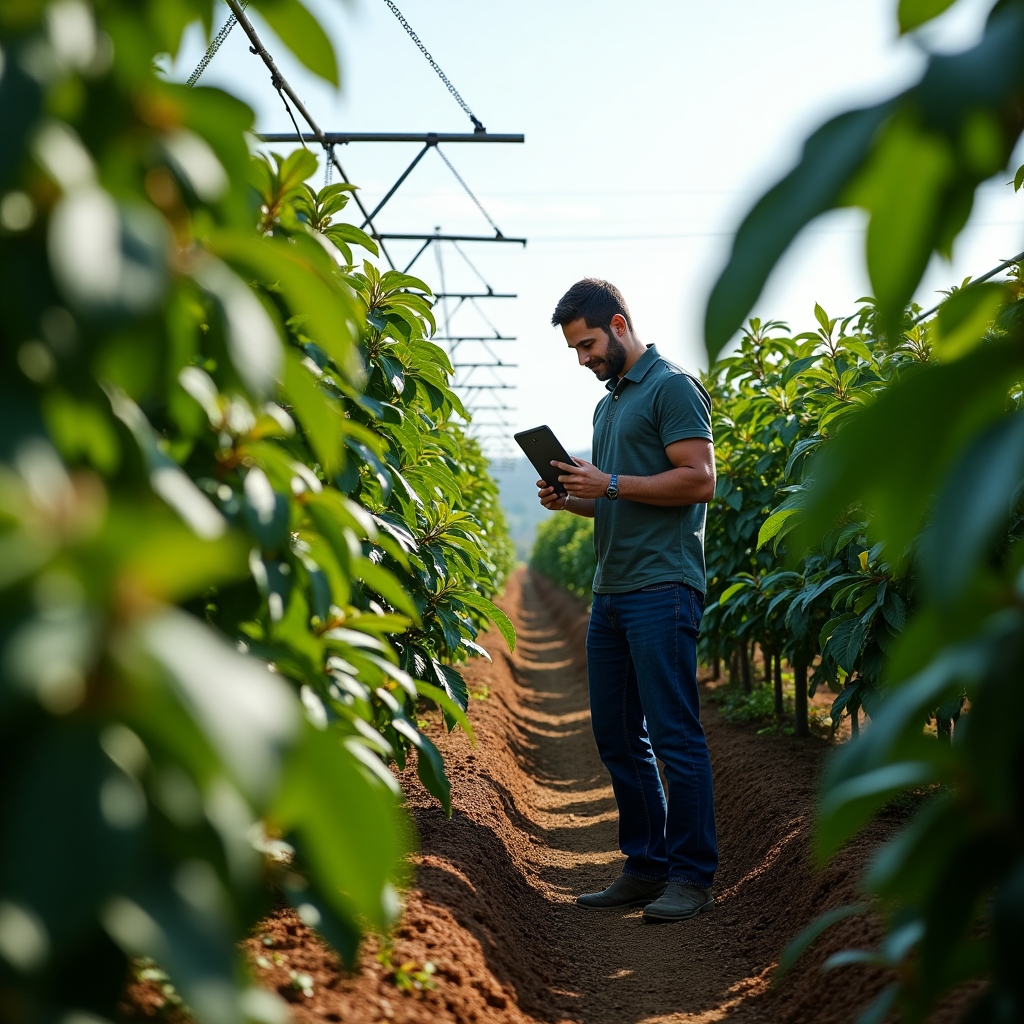 Tecnología en plantaciones modernas